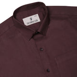 Swiss Finish Giza Cotton Shirt In Brown