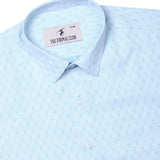 Lisbon Turquoise Textured Shirt