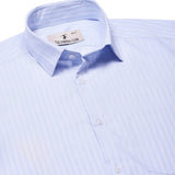 Ziggy Dobby Stripe Shirt In Sky Blue Regular Fit