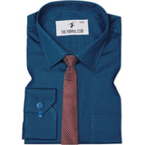 Swiss Finish Giza Cotton Shirt In Royal Blue